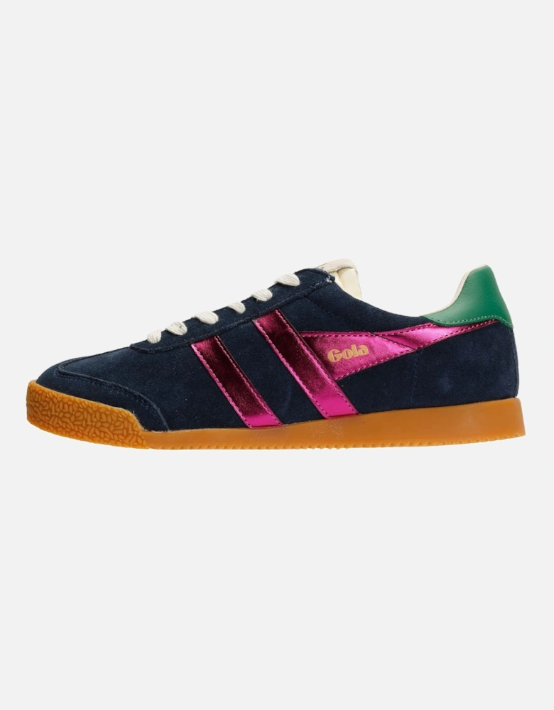 Elan Glitz Suede Women's Navy/Fuchsia/Emerald Trainers