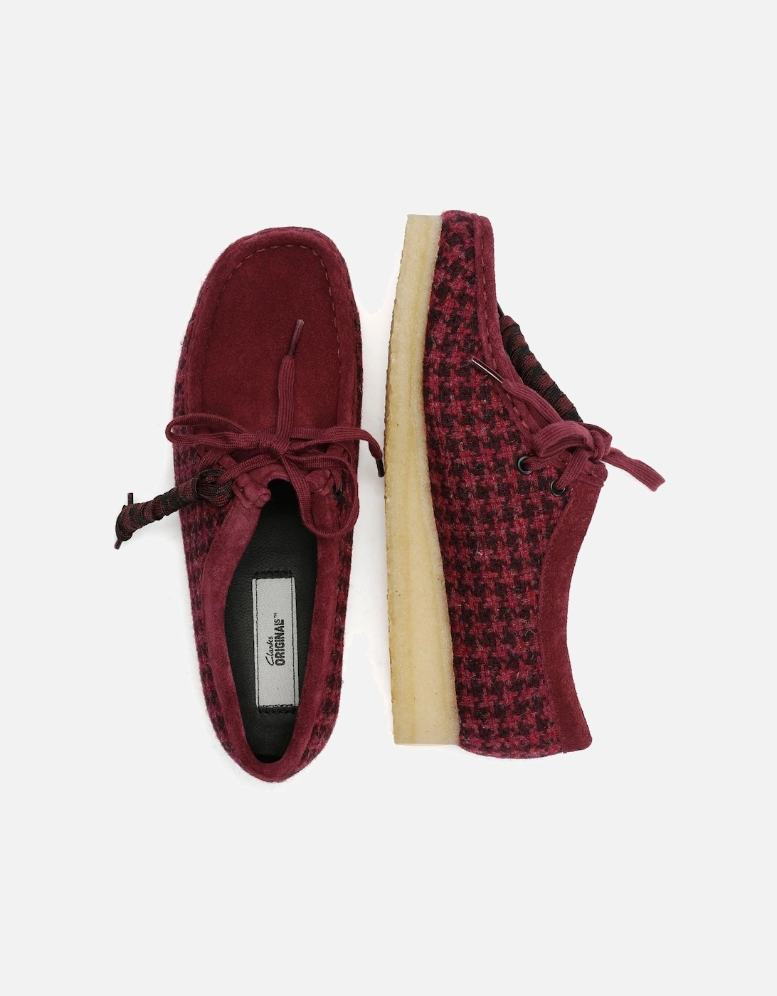 Originals Wallabee Harris Tweed Women's Purple Shoes