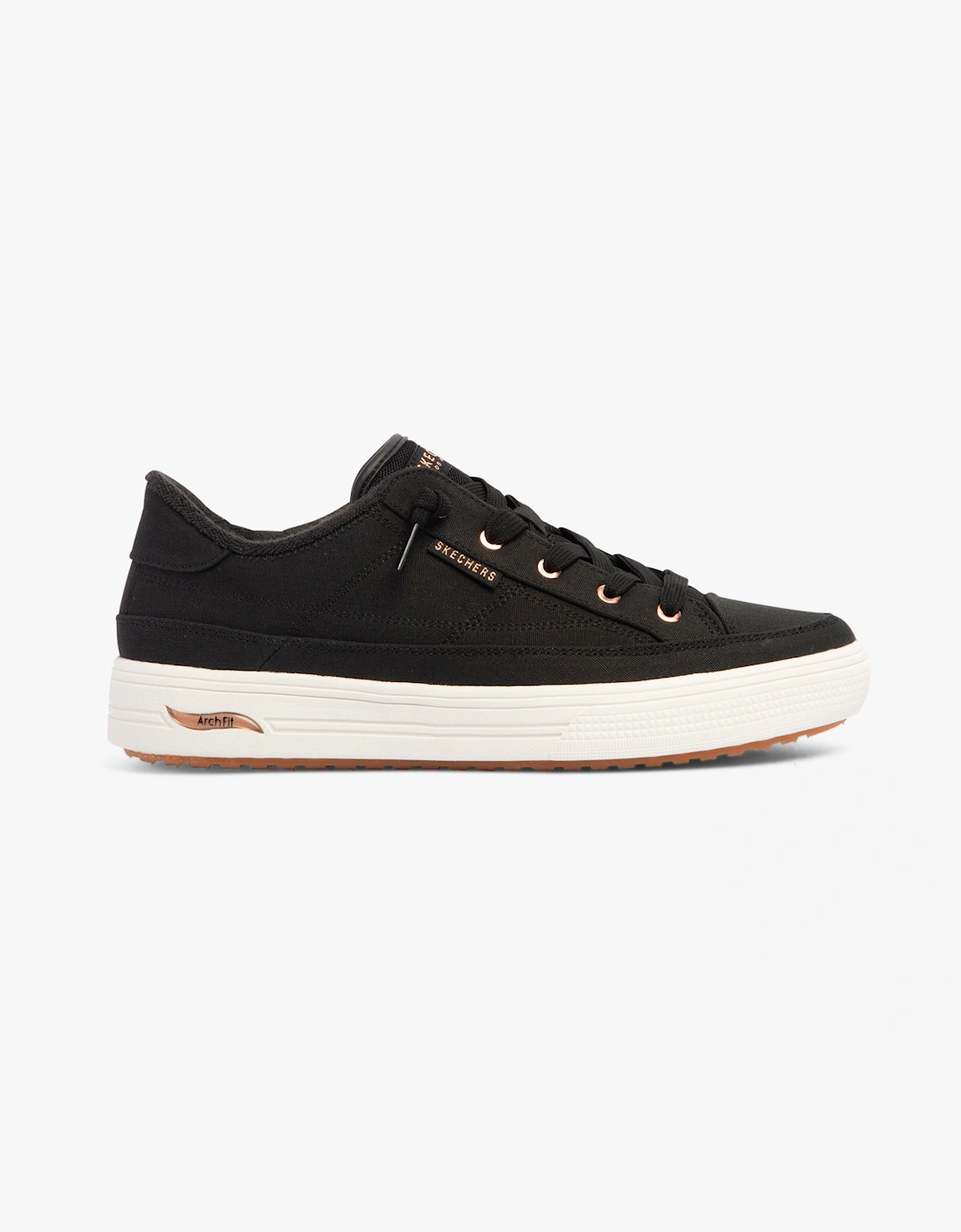 Women's Skechers 177190/BLK ARCH Womens Trainers Black - Size: 4.5