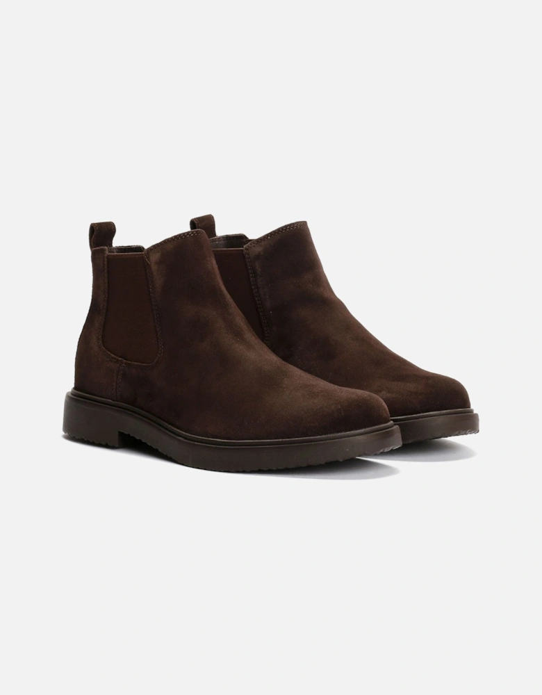 Massimiano B Suede Men's Dark Brown Boots