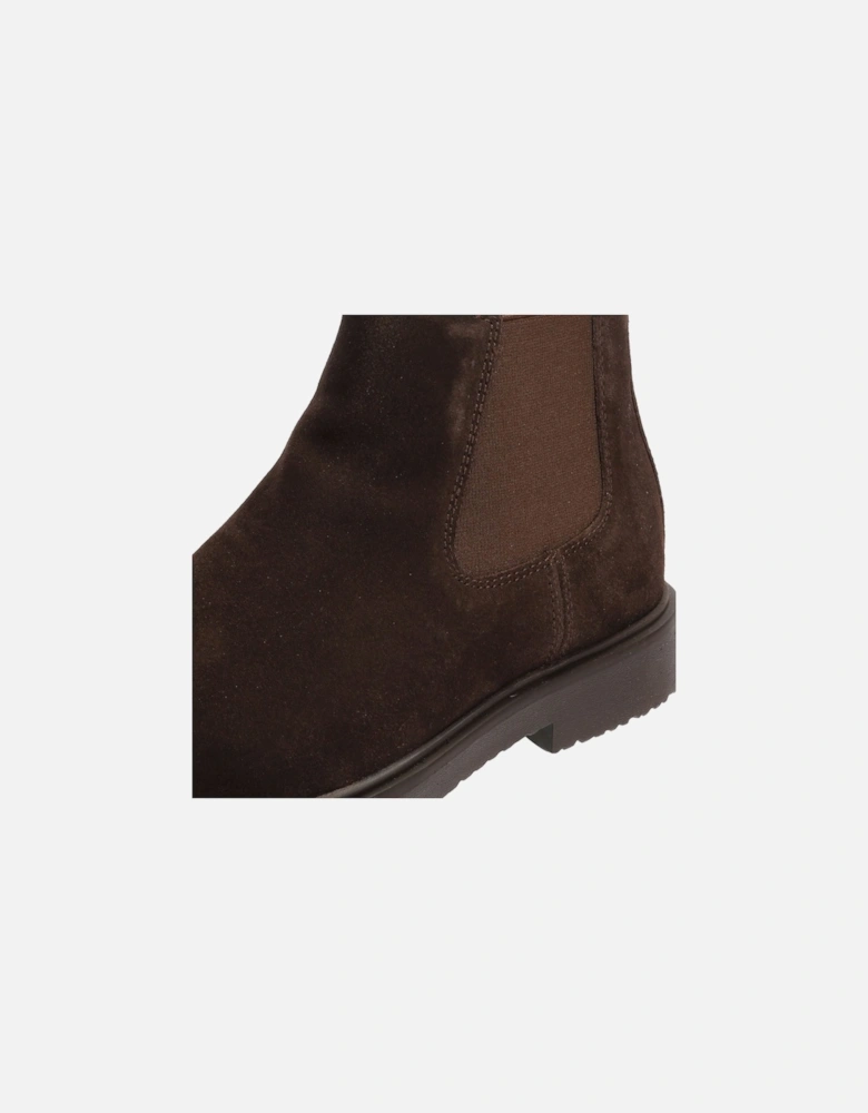 Massimiano B Suede Men's Dark Brown Boots