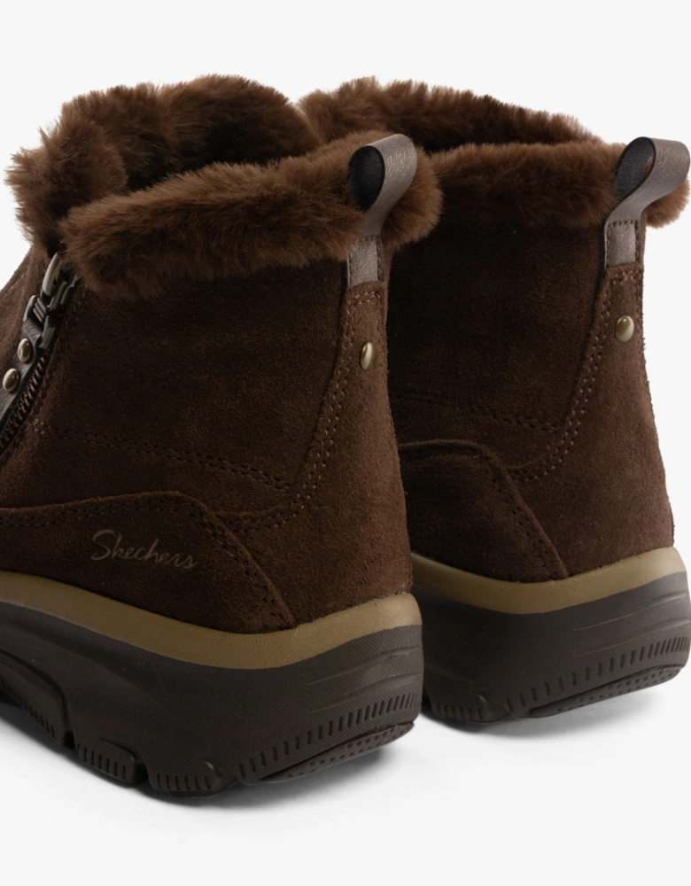 167862/CHOC EASY GOING - COOL ZIP Womens Boots Chocolate