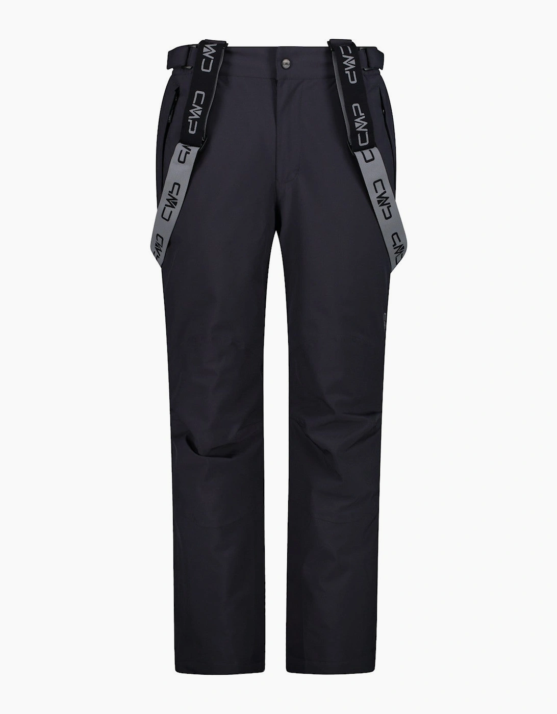 CMP Men's CMP Mens Salopettes Removable Straps Ski Pants - Black/Grey