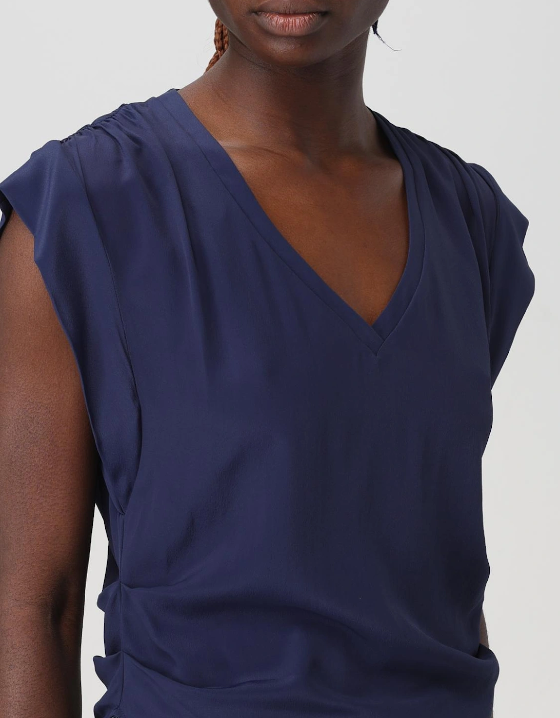 VNeck Silk Top