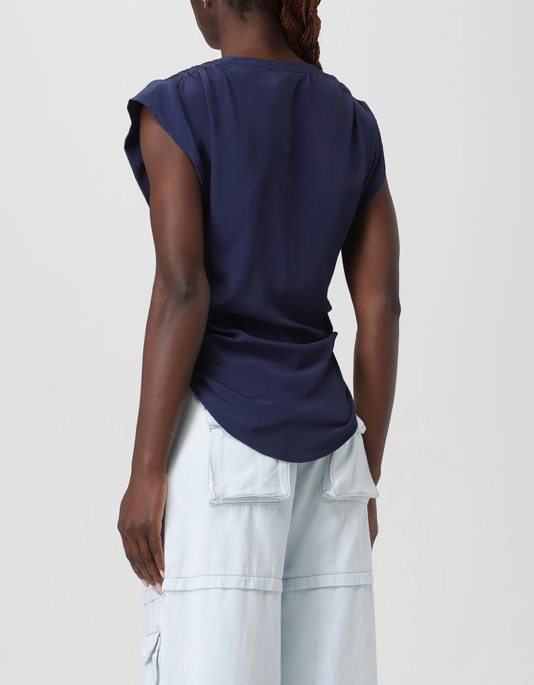 VNeck Silk Top