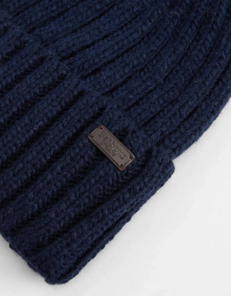 Kelson Pom Beanie Hat NY71 Navy