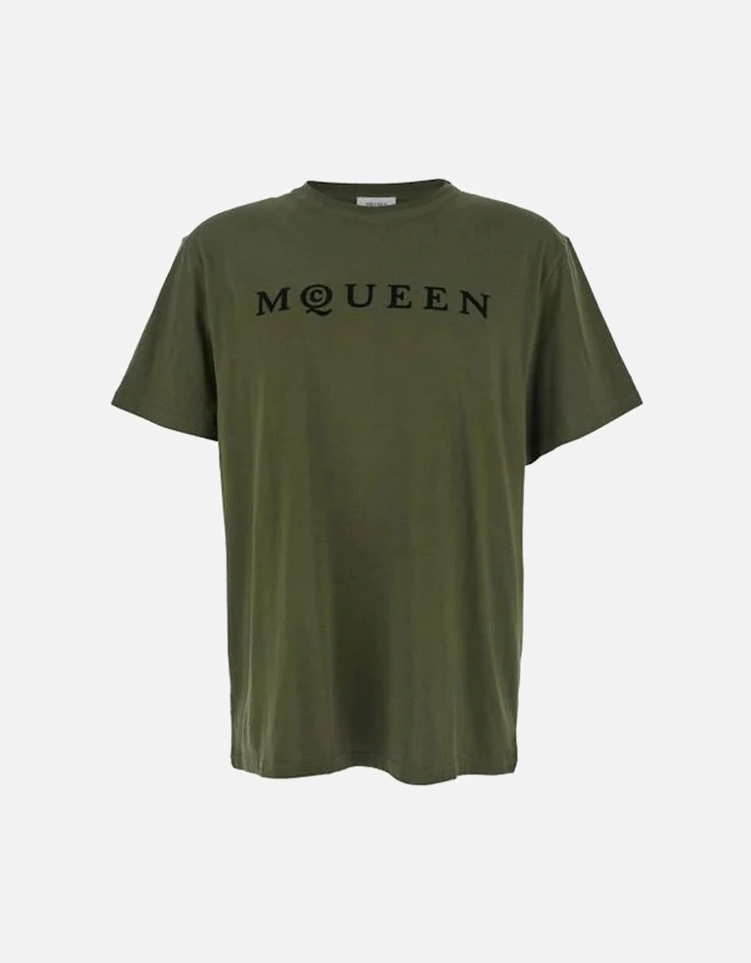 Flocked Logo T-Shirt in Green, 4 of 3