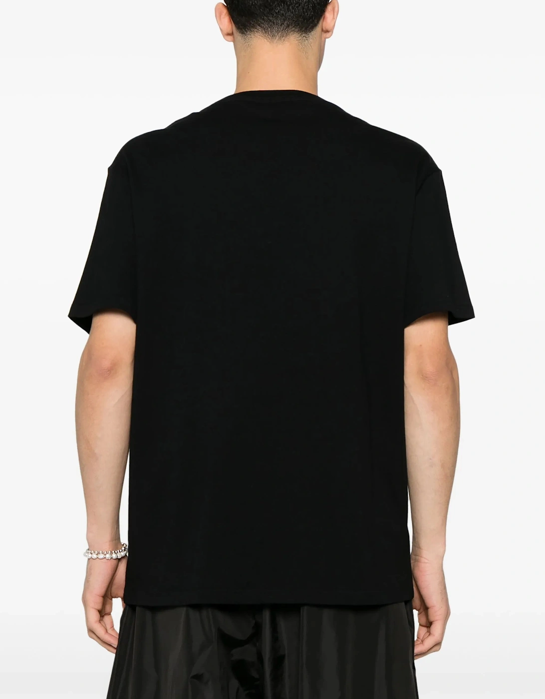 Flocked Logo T-Shirt in Black