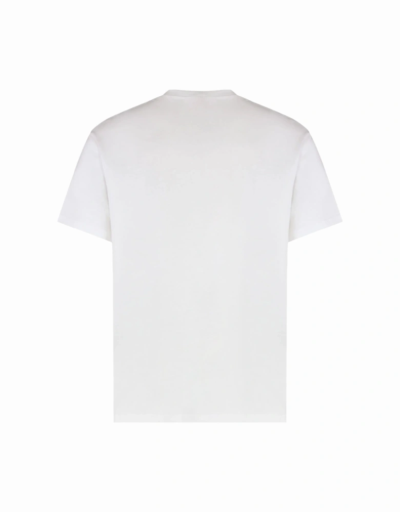 Flocked Logo T-Shirt in White