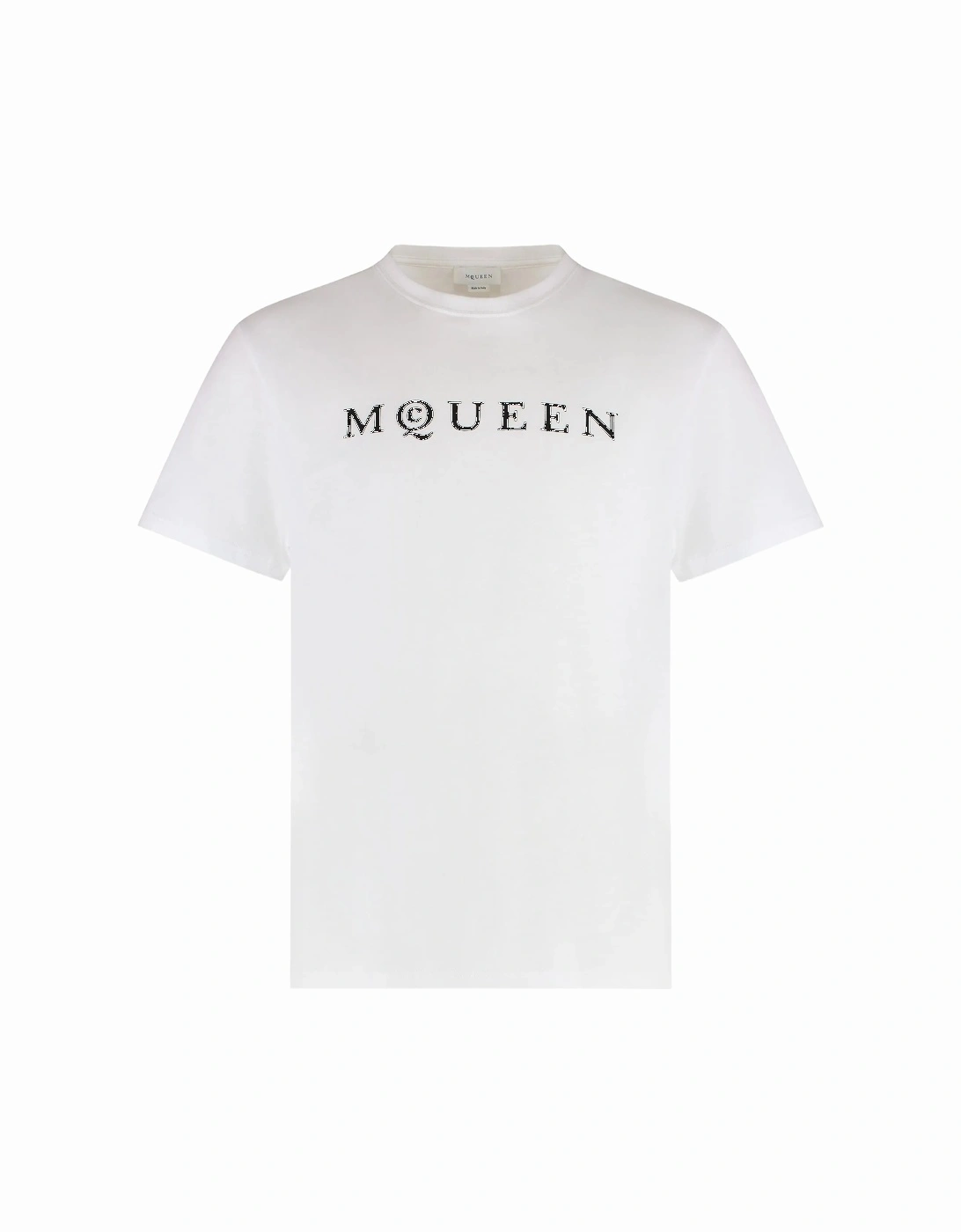 Flocked Logo T-Shirt in White, 5 of 4