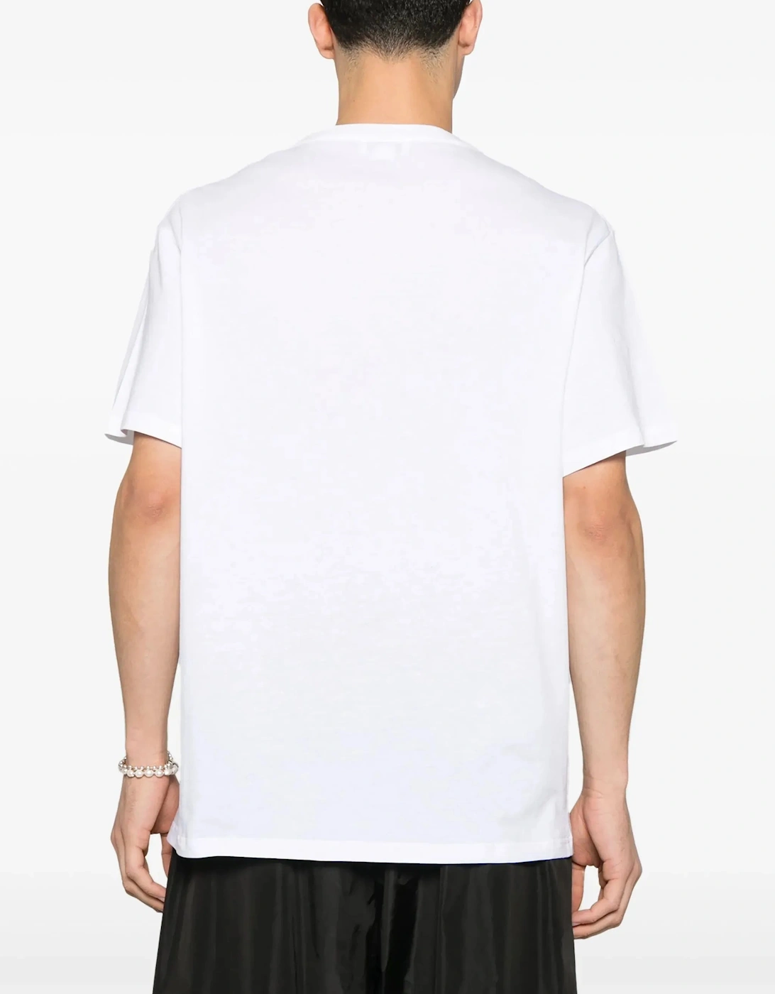 Flocked Logo T-Shirt in White