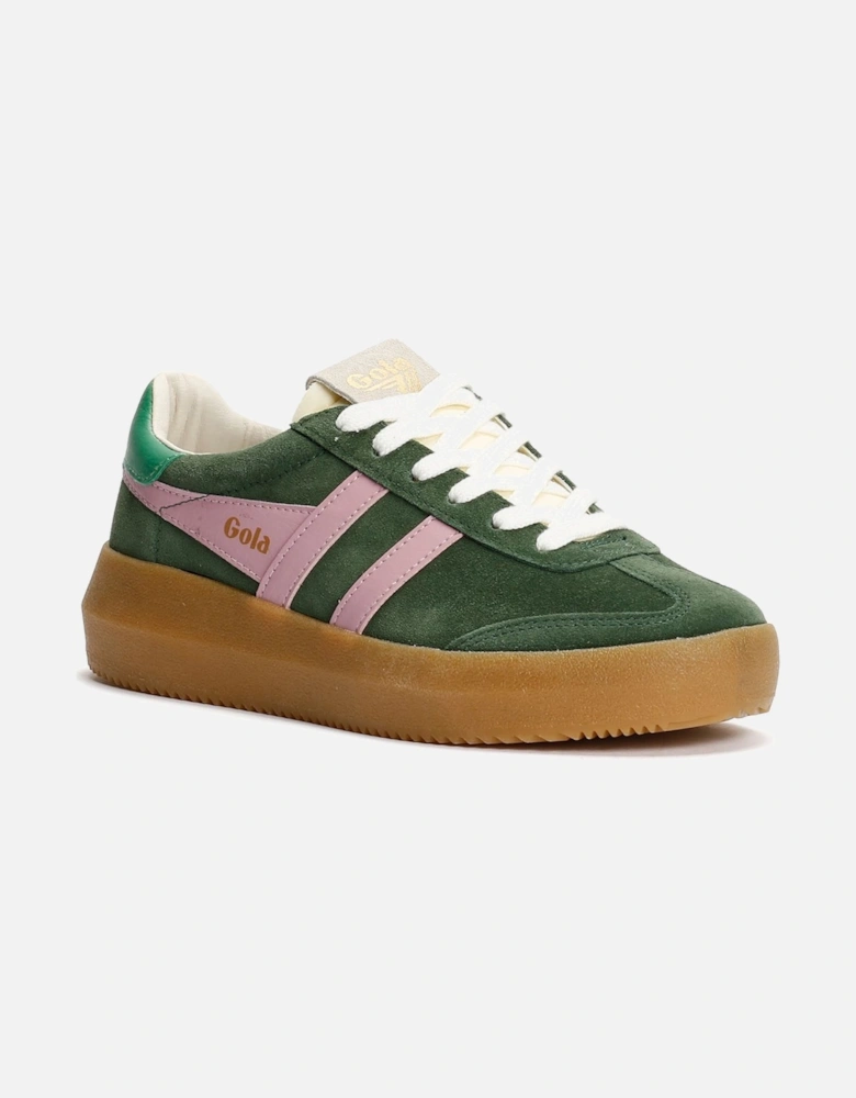 Athena Suede Women's Evergreen/Candy/Jade Trainers