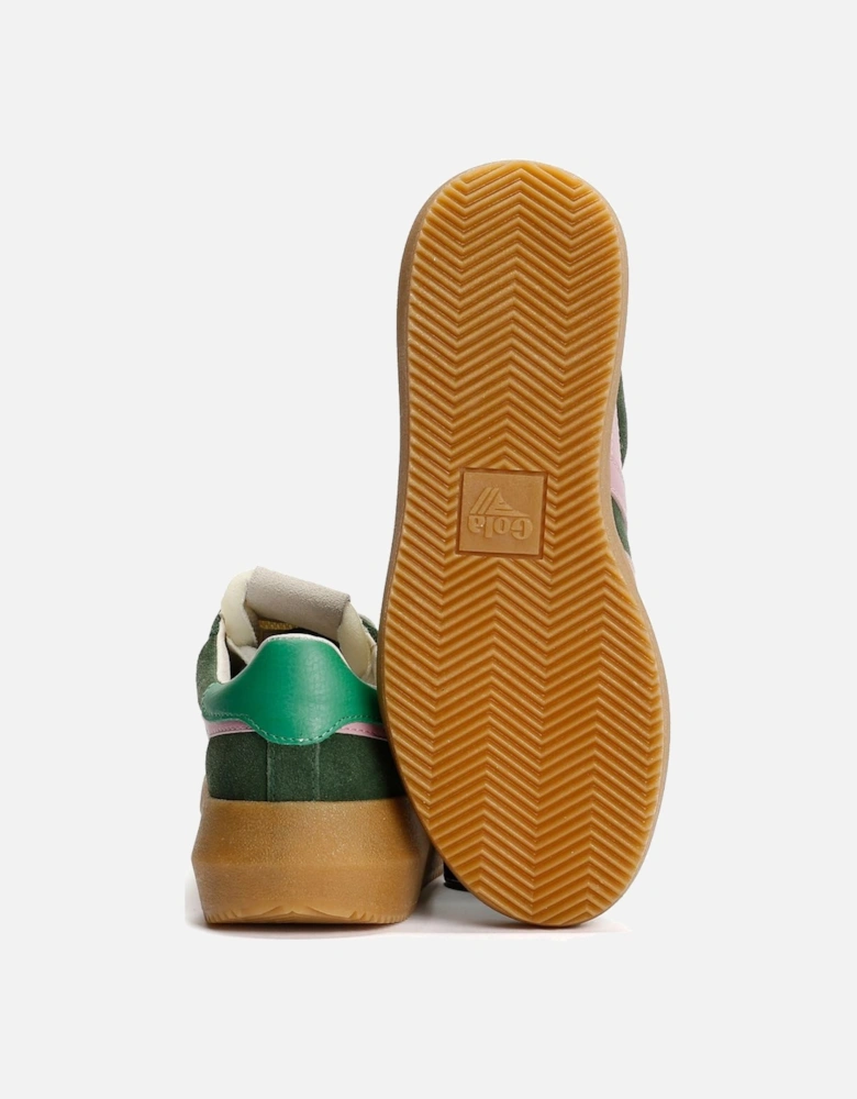 Athena Suede Women's Evergreen/Candy/Jade Trainers