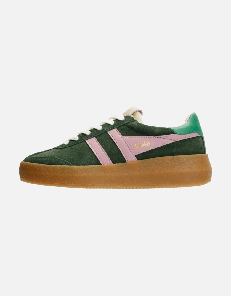 Athena Suede Women's Evergreen/Candy/Jade Trainers