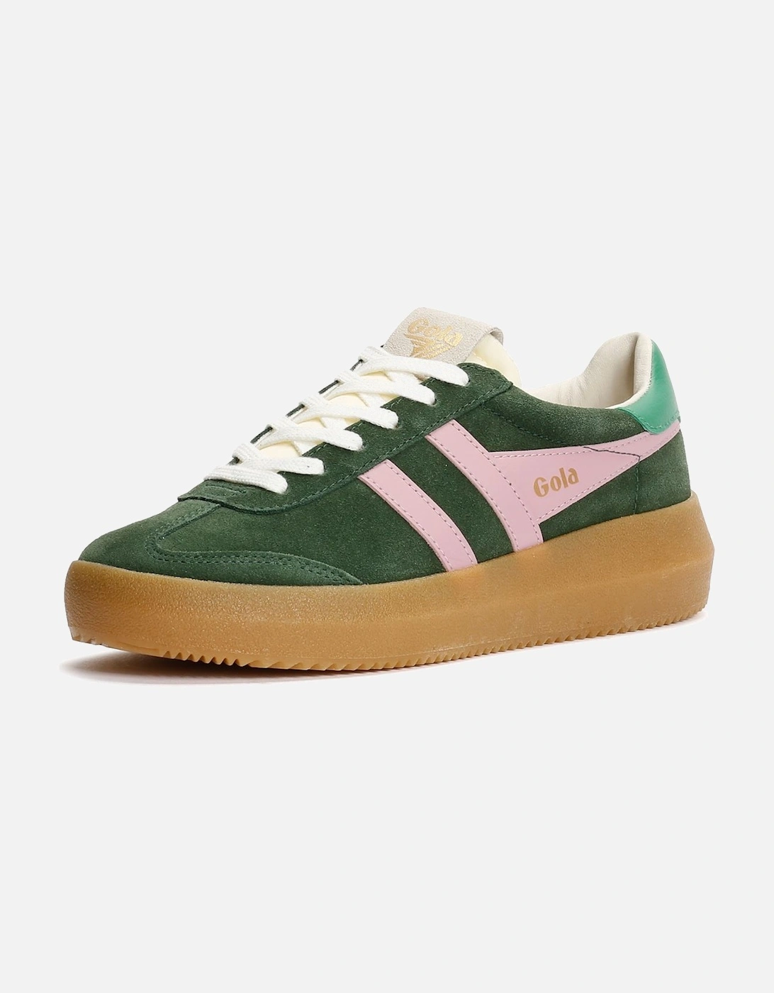Athena Suede Women's Evergreen/Candy/Jade Trainers