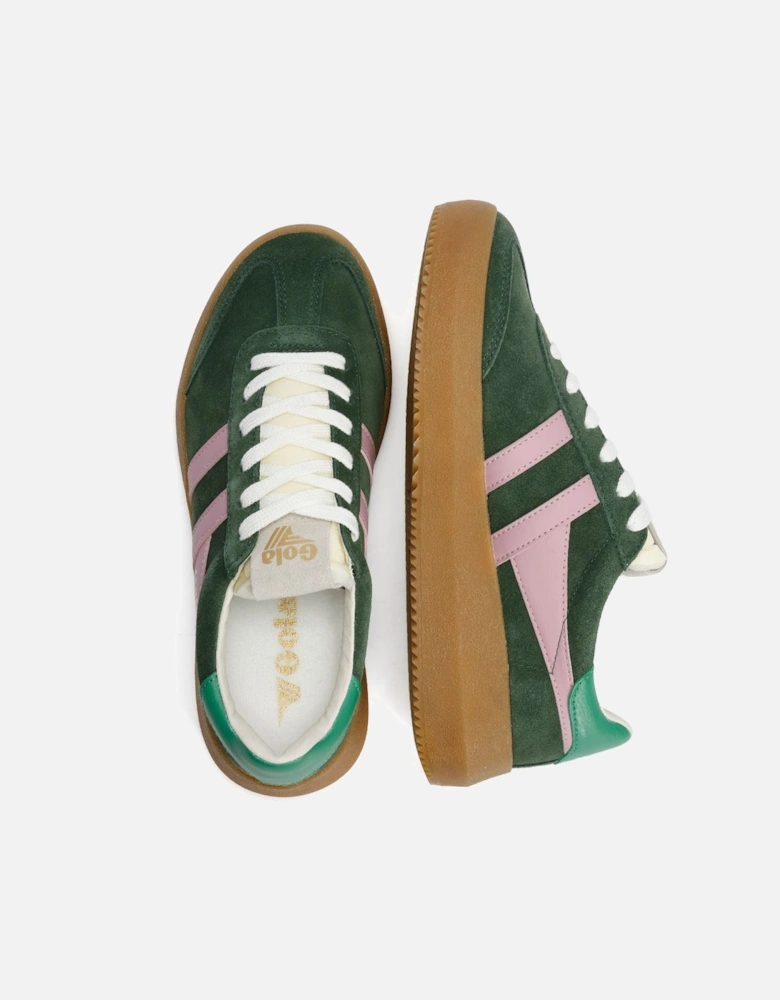 Athena Suede Women's Evergreen/Candy/Jade Trainers