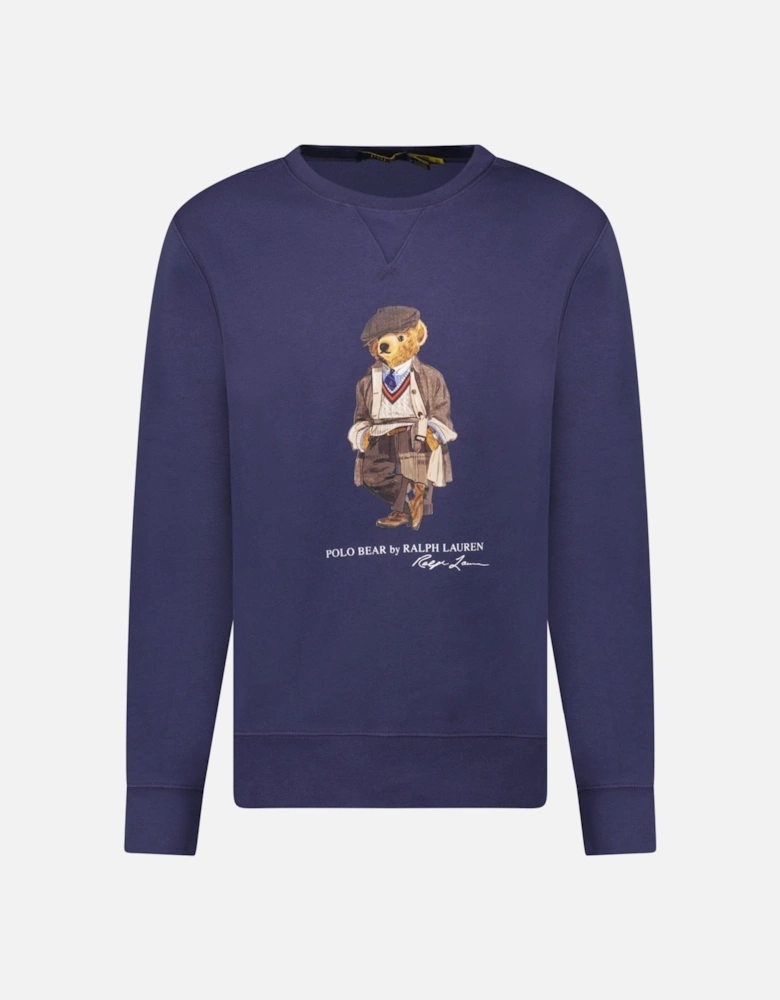 Bear Crew Sweatshirt in Navy
