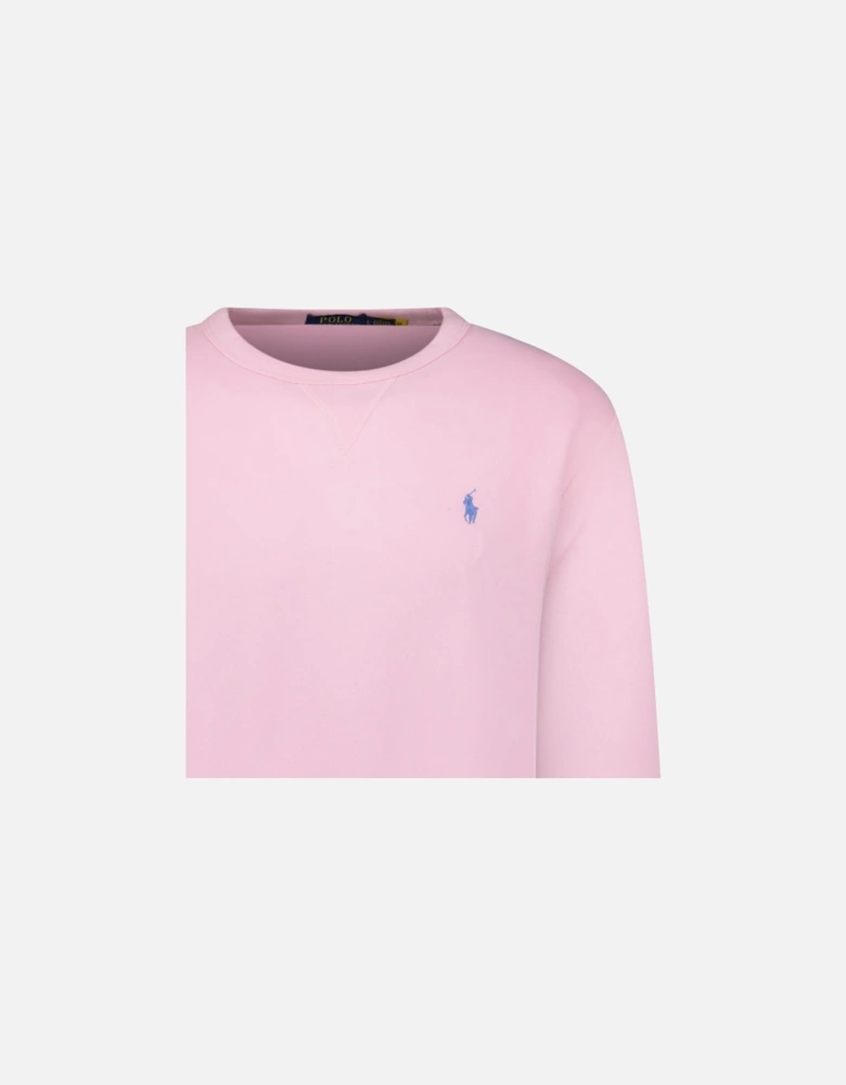 Fleece Crew Sweatshirt in Pink