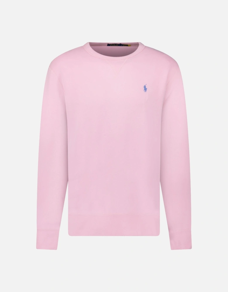 Fleece Crew Sweatshirt in Pink