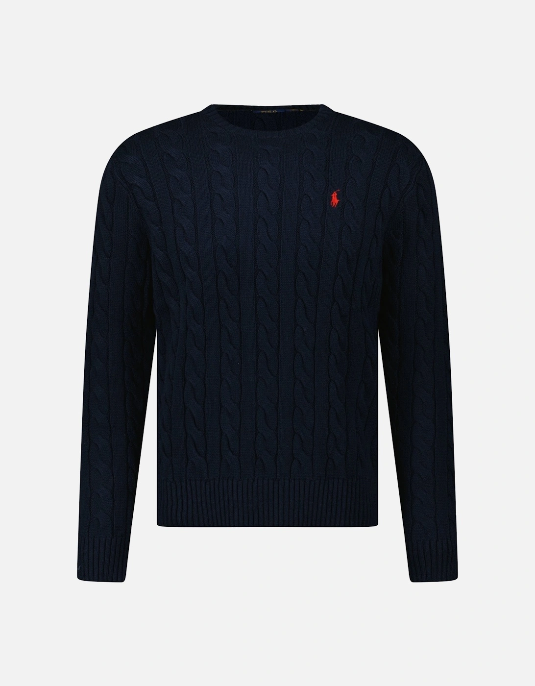 Cable Knit Sweater in Navy, 4 of 3