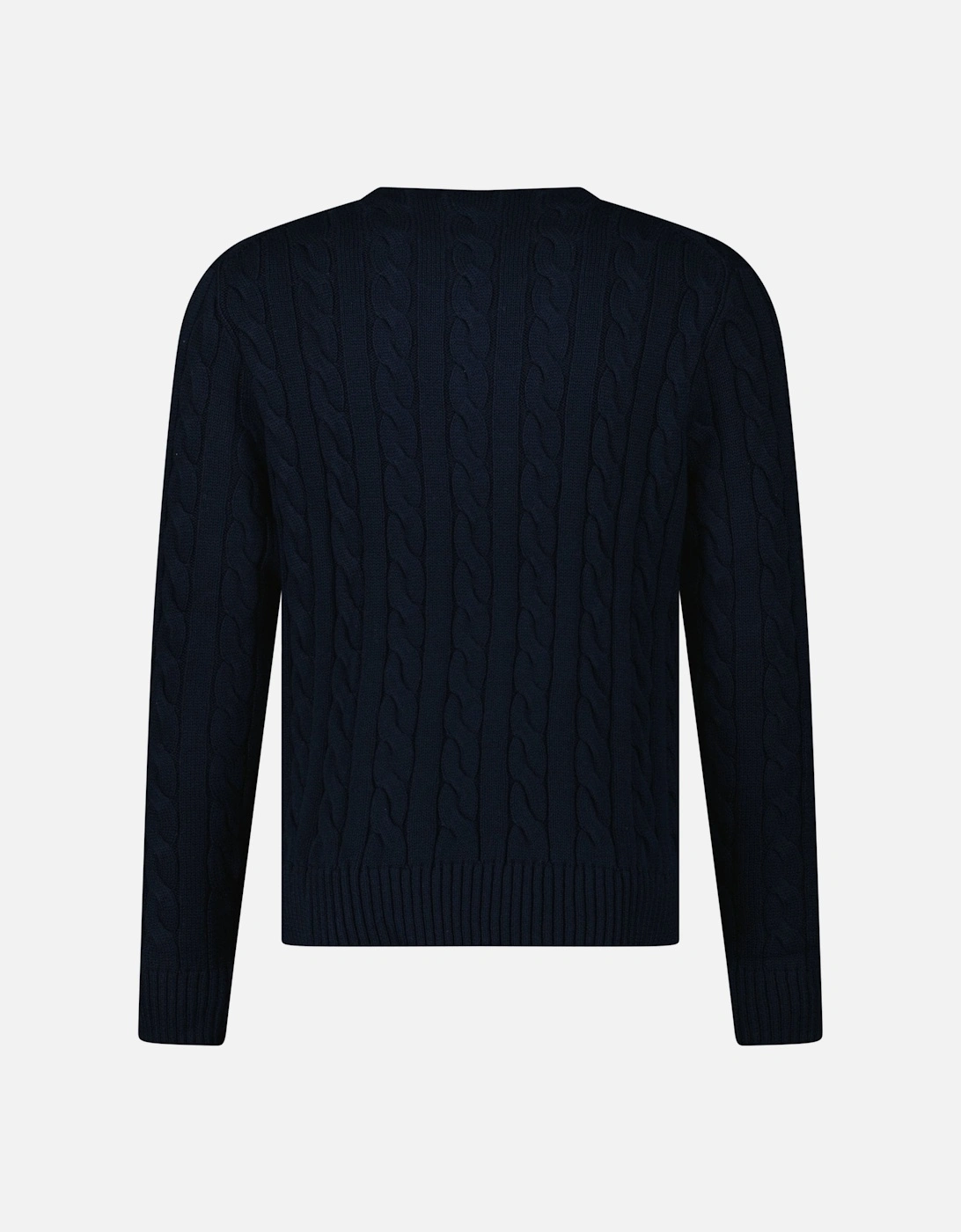 Cable Knit Sweater in Navy