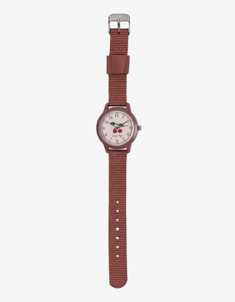 Konges Sløjd Kids Cherry Watch in Brown
