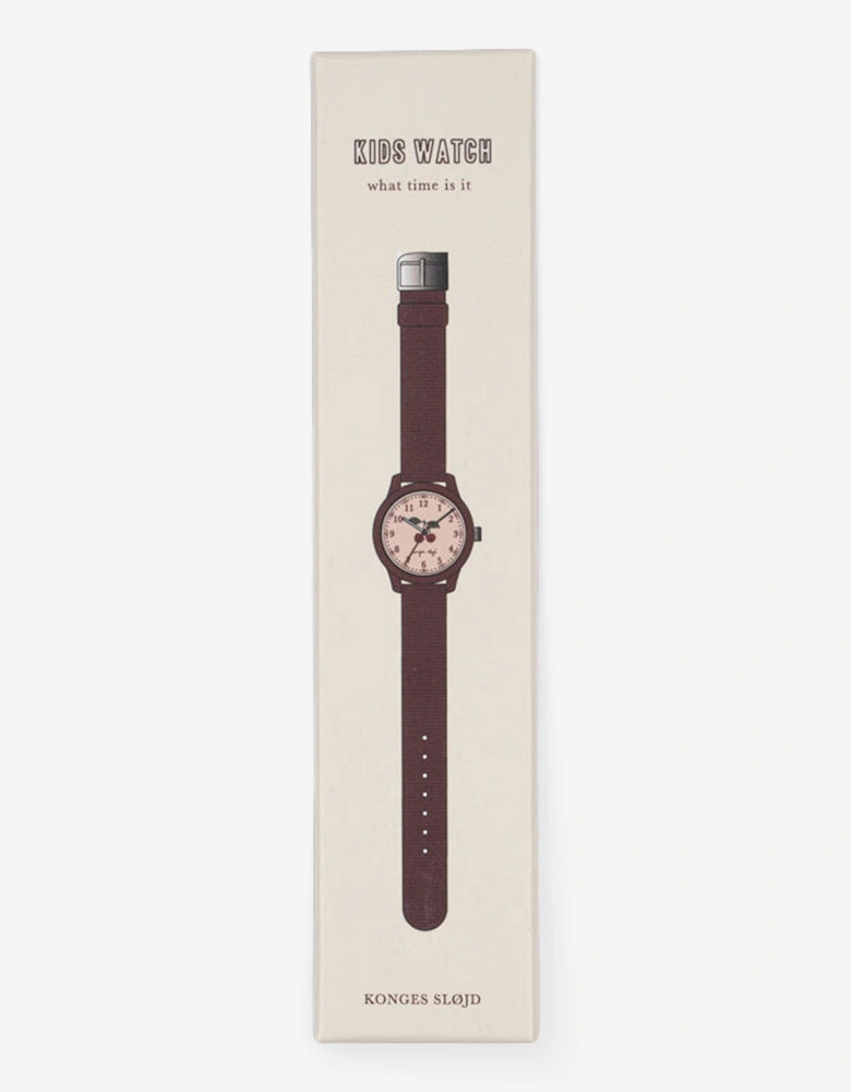 Konges Sløjd Kids Cherry Watch in Brown