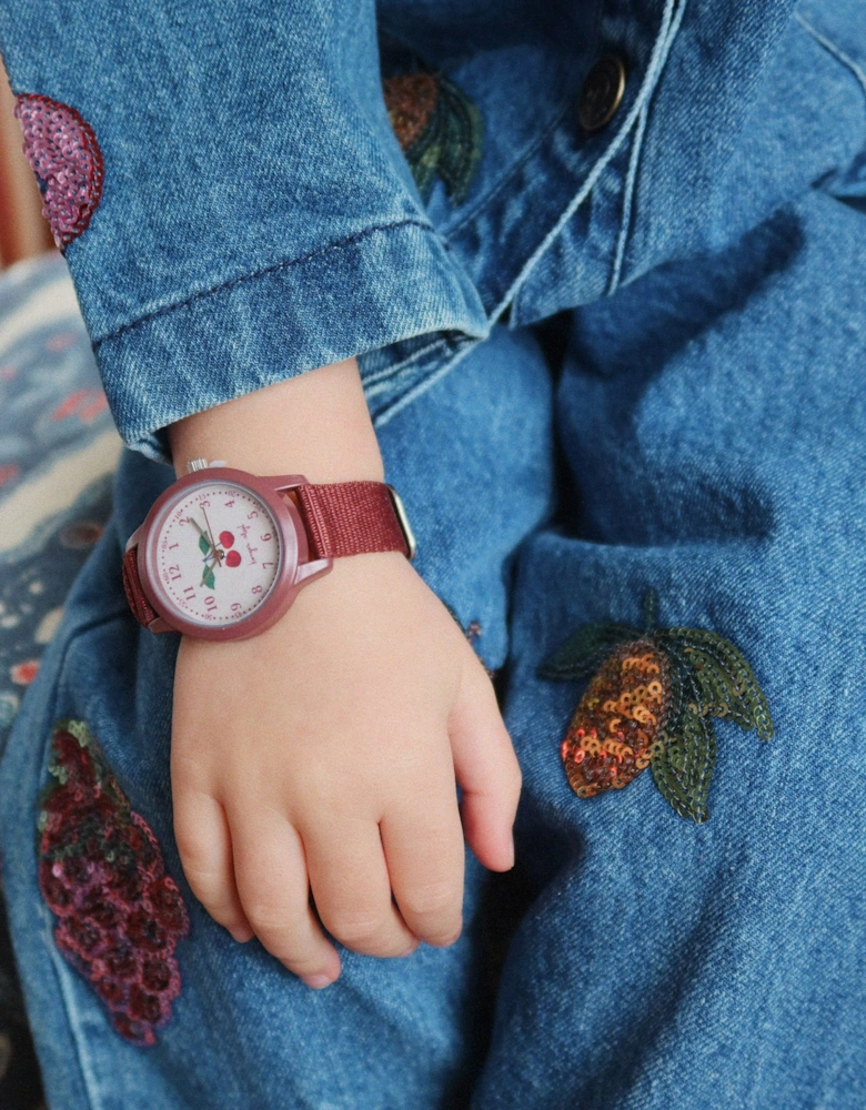 Konges Sløjd Kids Cherry Watch in Brown