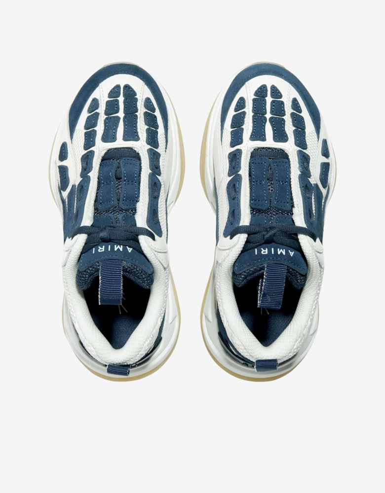 Kids Bone Runner Trainers in Navy