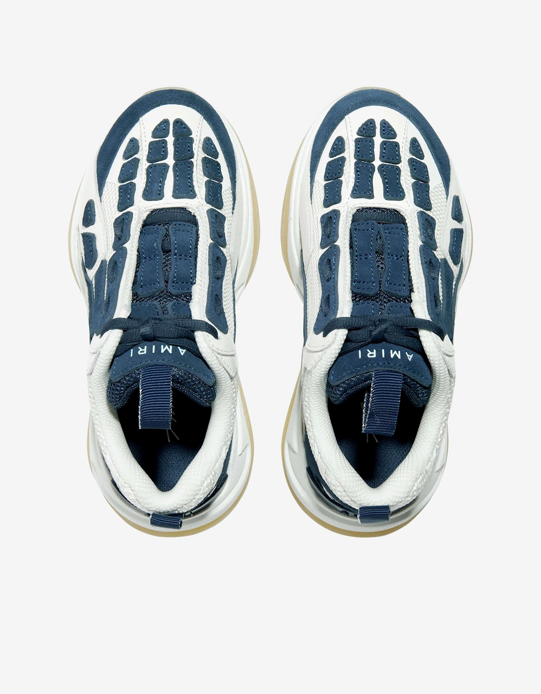 Kids Bone Runner Trainers in Navy