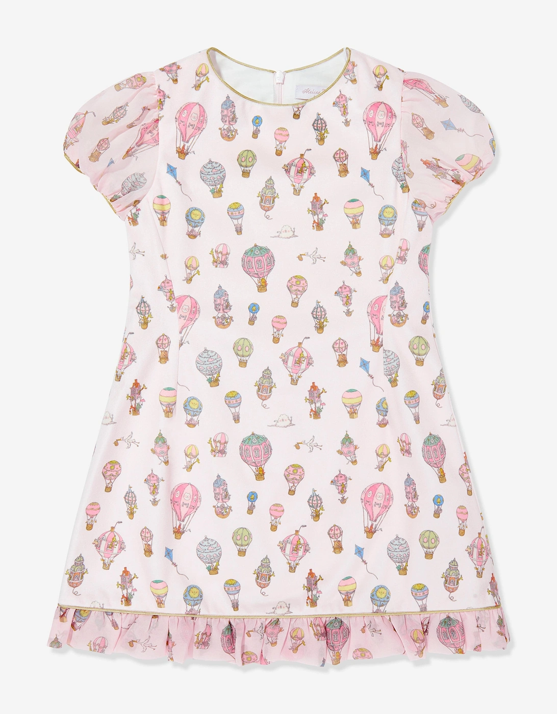 Girls Joséphine Hot Air Balloons Dress in Pink, 5 of 4