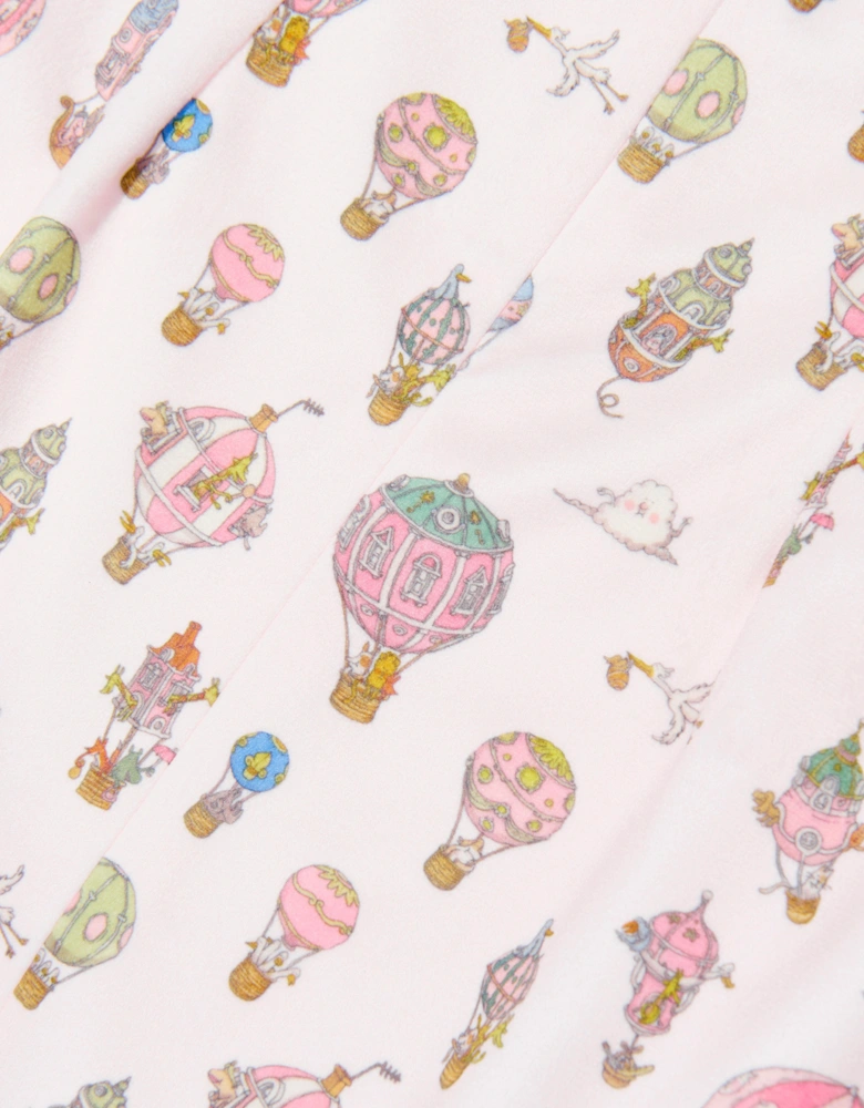 Girls Joséphine Hot Air Balloons Dress in Pink