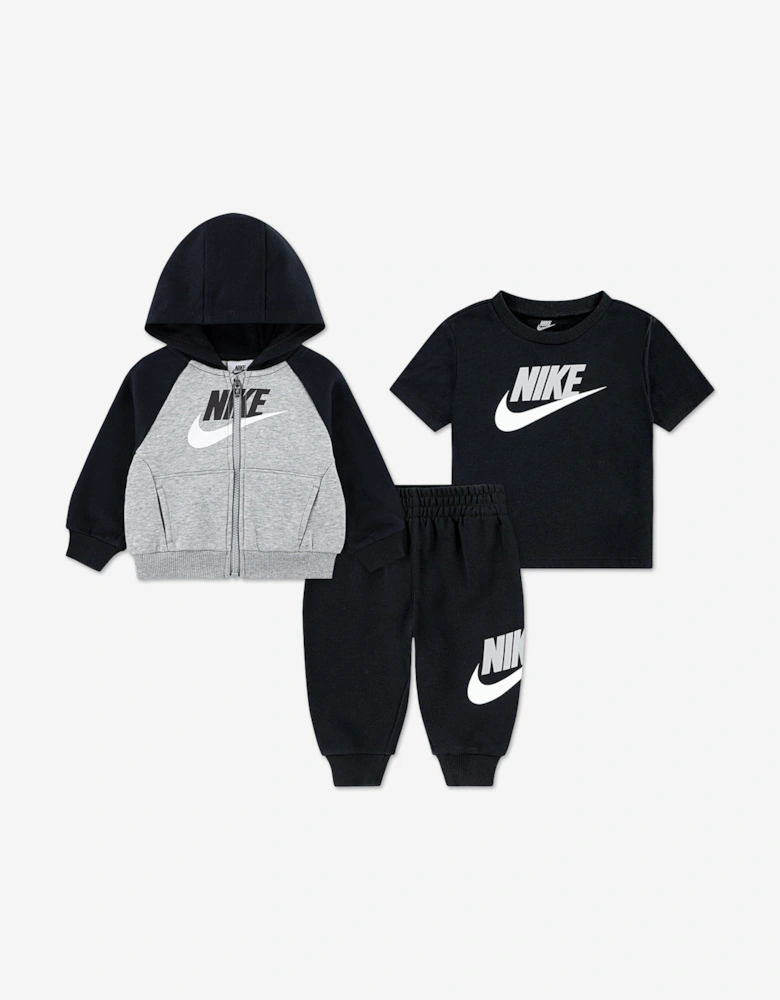Kids Colourblock HBR Tracksuit in Black