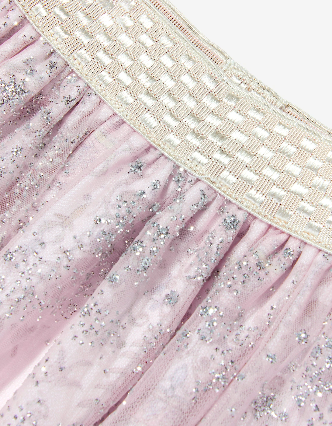 Girls Toile de Jouy Sparkle Ballerina Skirt in Pink
