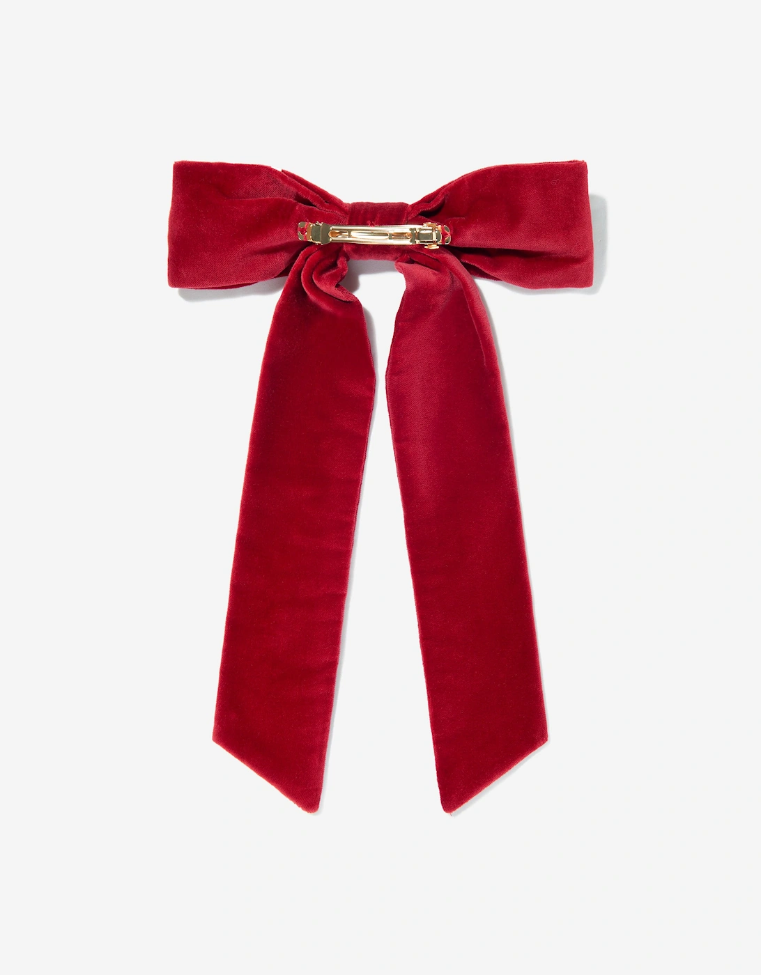 Girls Domina Bow Hair Clip in Red