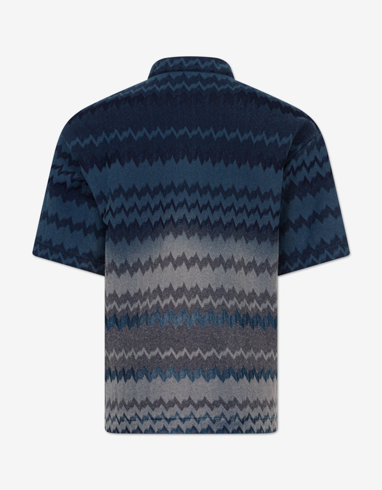 Boys Zigzag Top in Navy