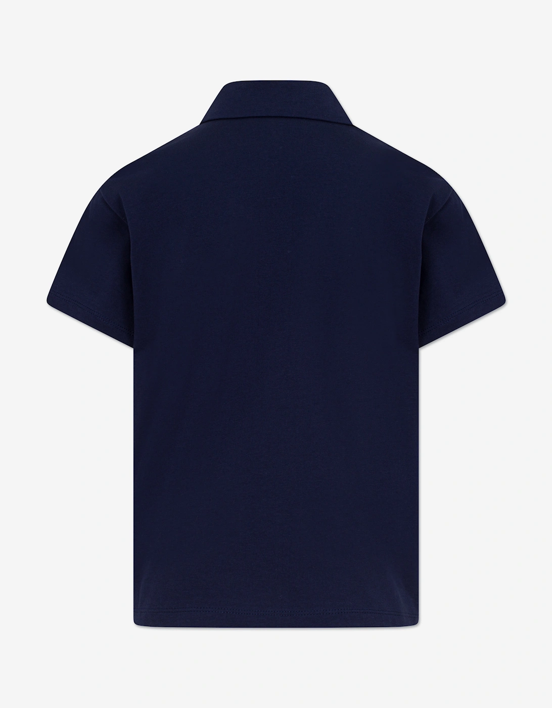 Boys Zigzag Pocket Polo Shirt in Navy