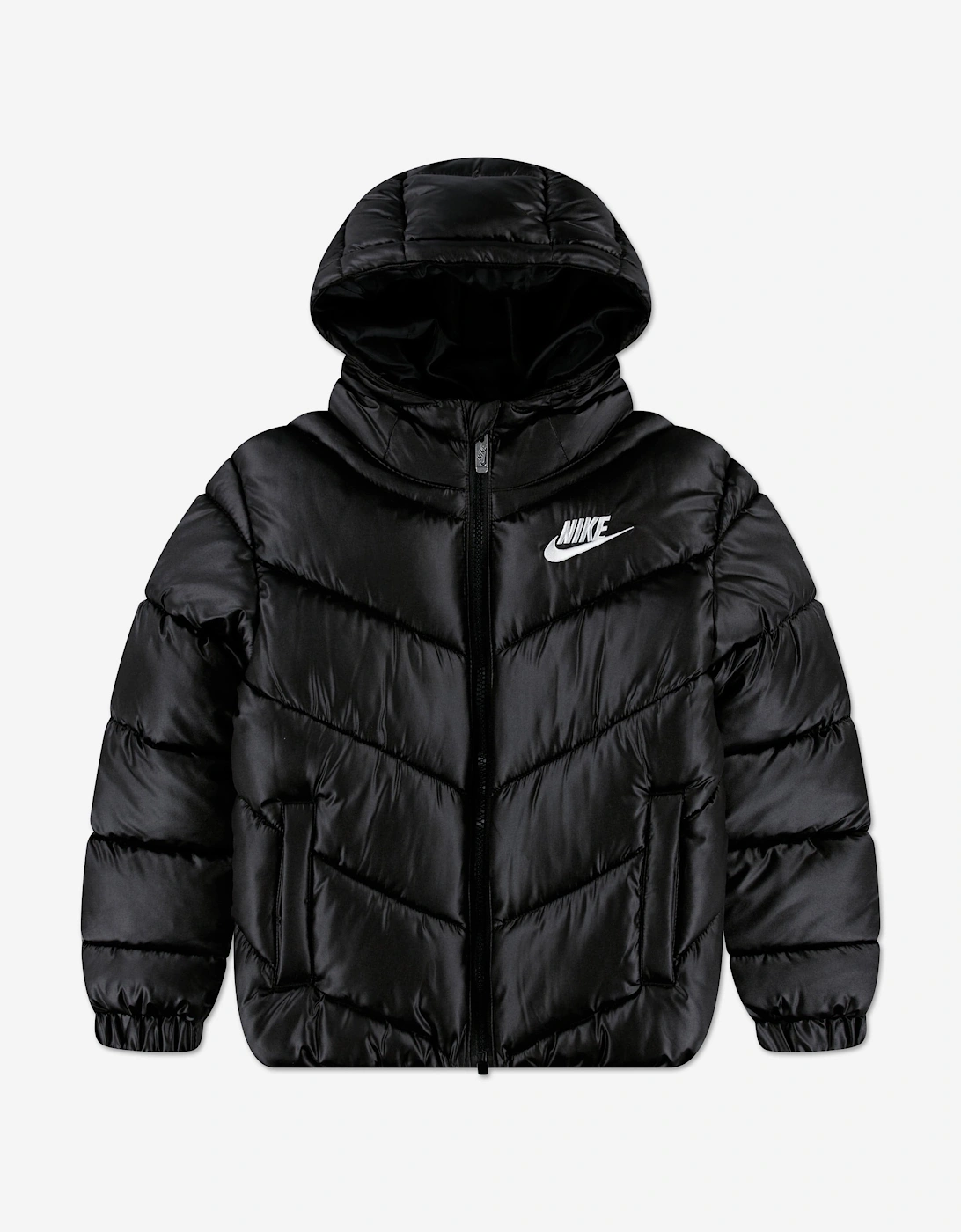 Girl's Nike Kids NSW ADP Puffer Jacket in Black - Size: 6 - 7 years