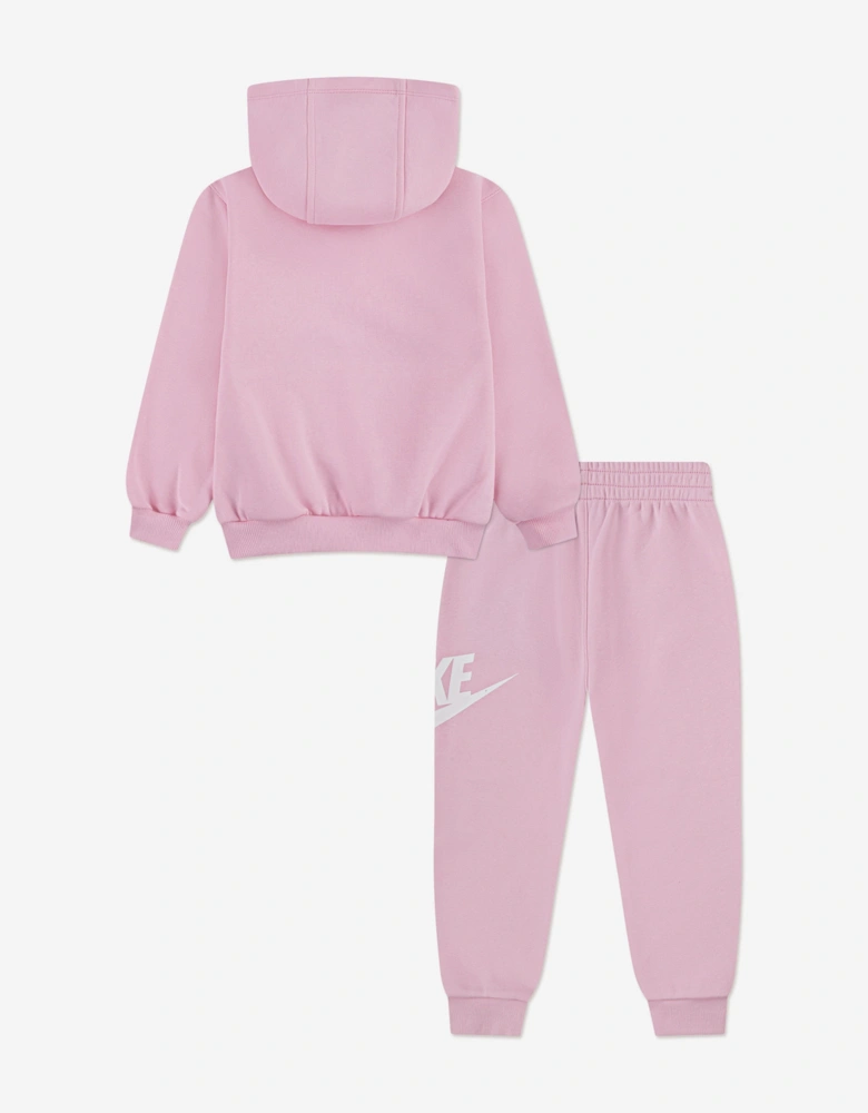 Kids Club Fleece Tracksuit in Pink