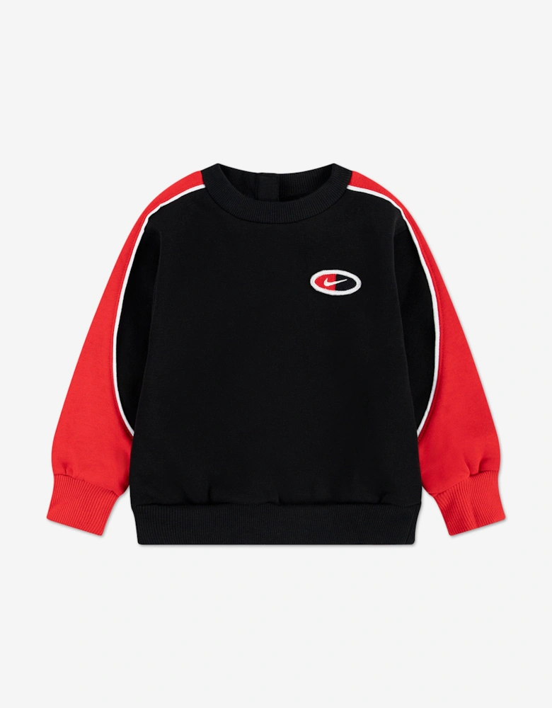 Kids Logo Fleece Tracksuit in Black