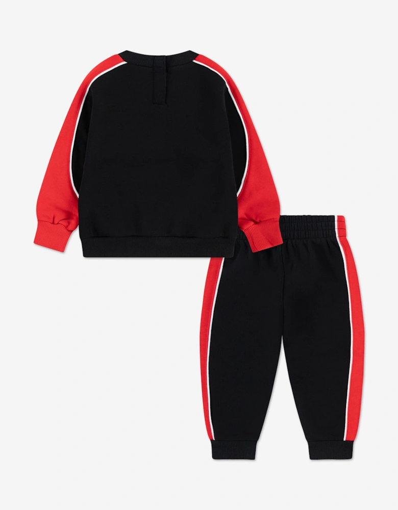 Kids Logo Fleece Tracksuit in Black