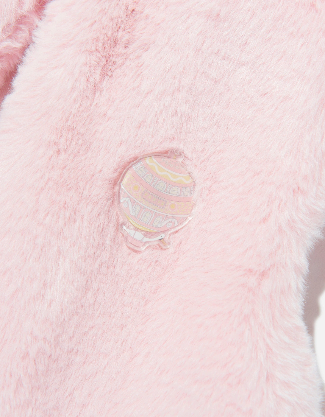 Girls Gabrielle Faux Fur Gilet in Pink