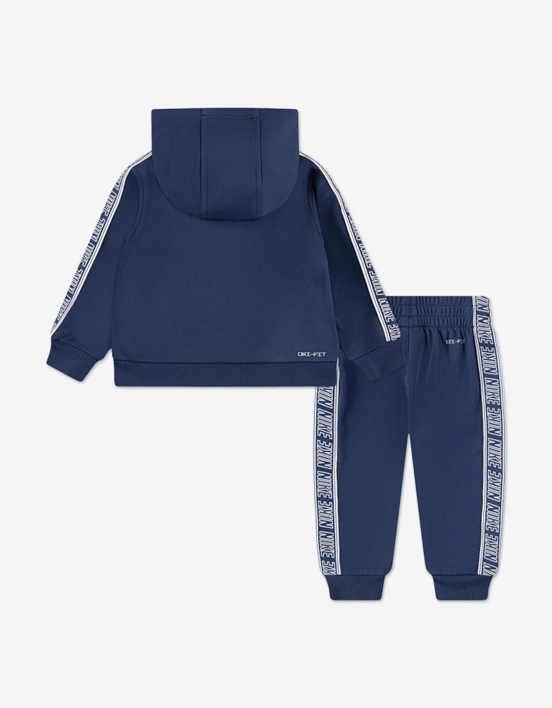 Kids Hooded FZ Propus Taping Tracksuit in Navy