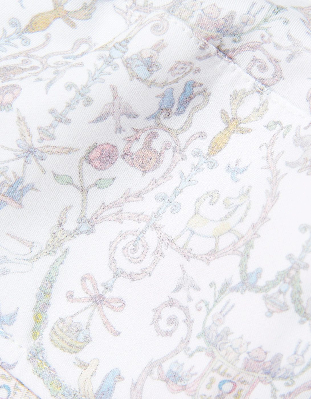 Girls Bobbie Toile De Jouy Hat in Ivory