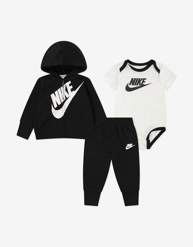Baby Sustainable 3 Piece Tracksuit Set in Black
