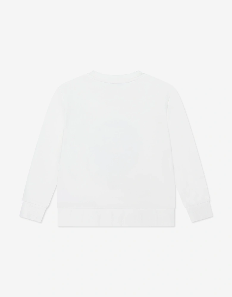 Girls Hot Air Balloon Sweatshirt in Ivory