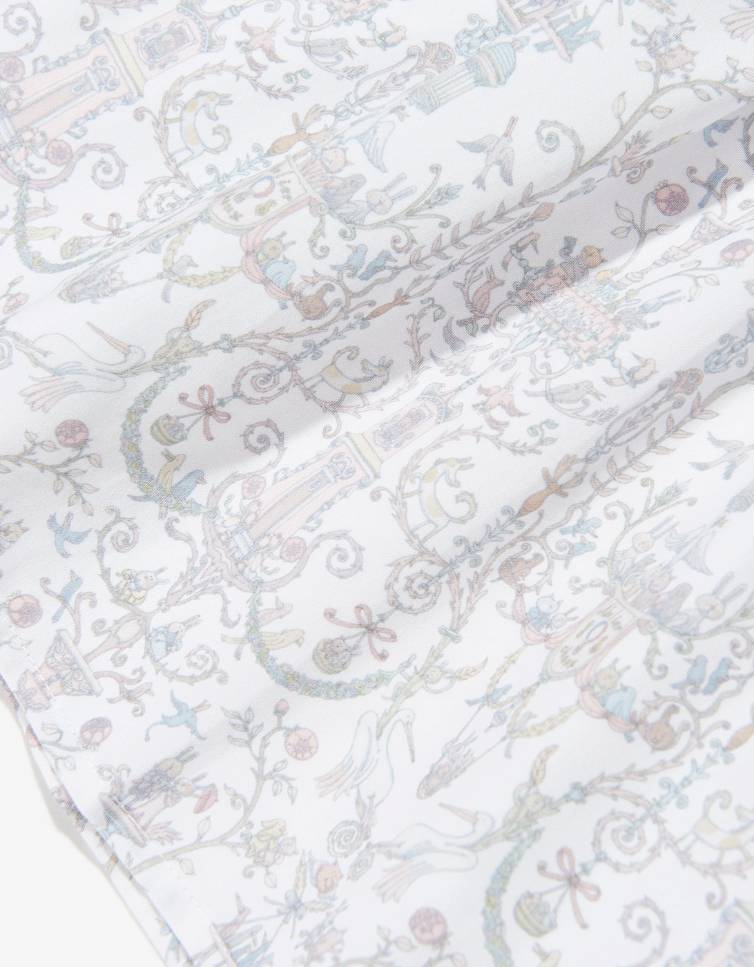 Girls Aurélie Toile de Jouy Ruffle Dress in Ivory