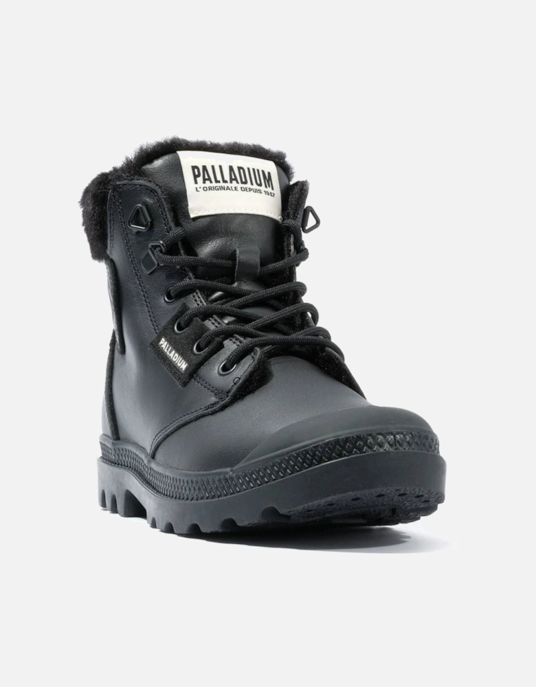 Pampa HI Snow Warm Leather Women's Black Boots