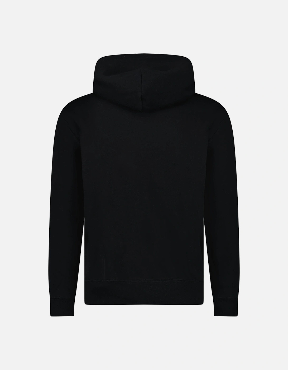 Polo Bear Fleece Hoodie in Black