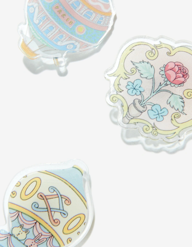 Girls Jeanne Jewels Decorative Snaps (Pack of 6) in Multicolour